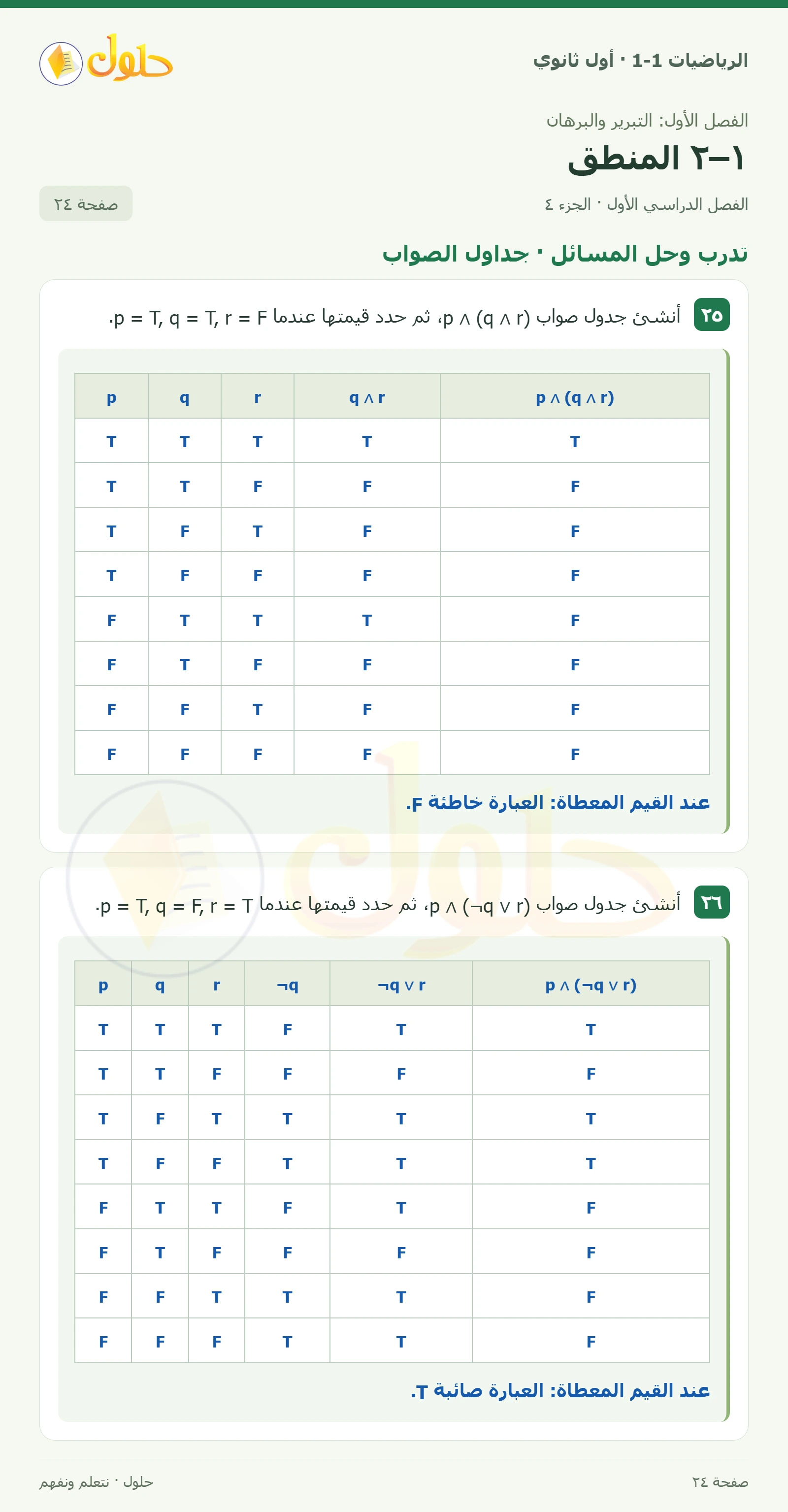 تدرب وحل المسائل · مكافآت صفحة 24، الجزء 4