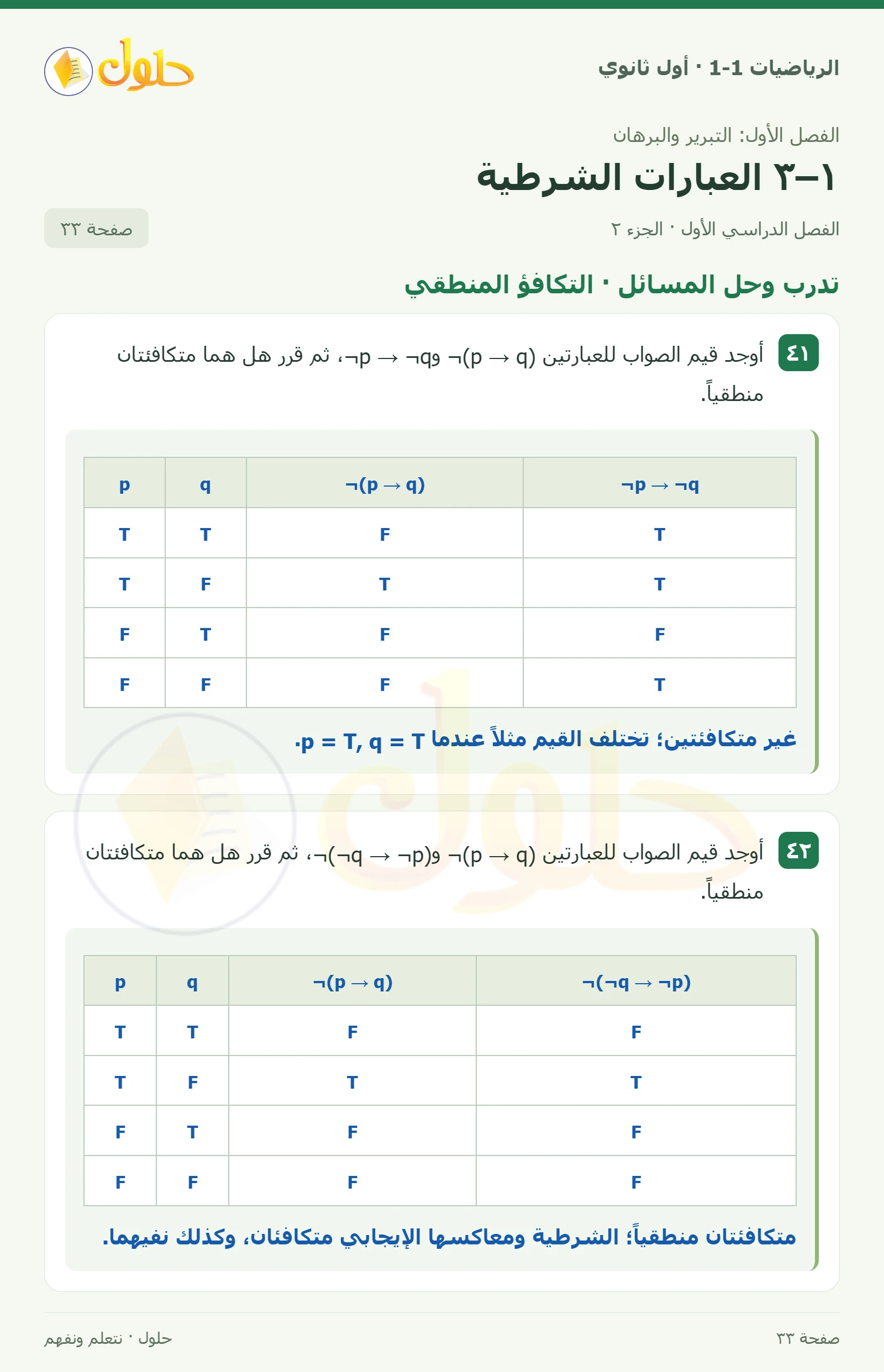 تدرب وحل المسائل · طبيعة صفحة 33، الجزء 2