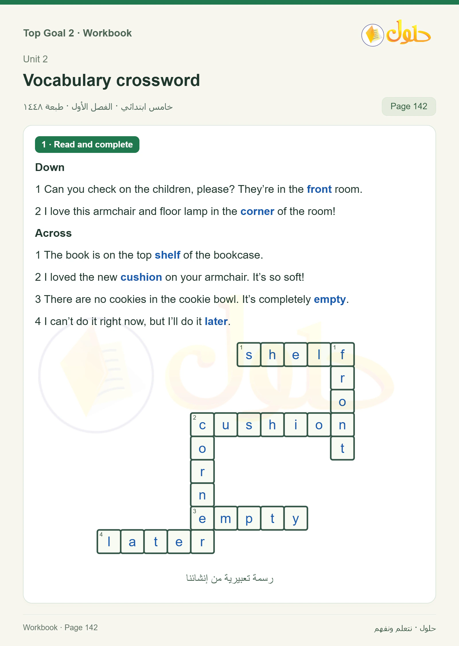 حل اللغة الإنجليزية للصف الخامس الابتدائي صفحة ١٤٢ الجزء ١