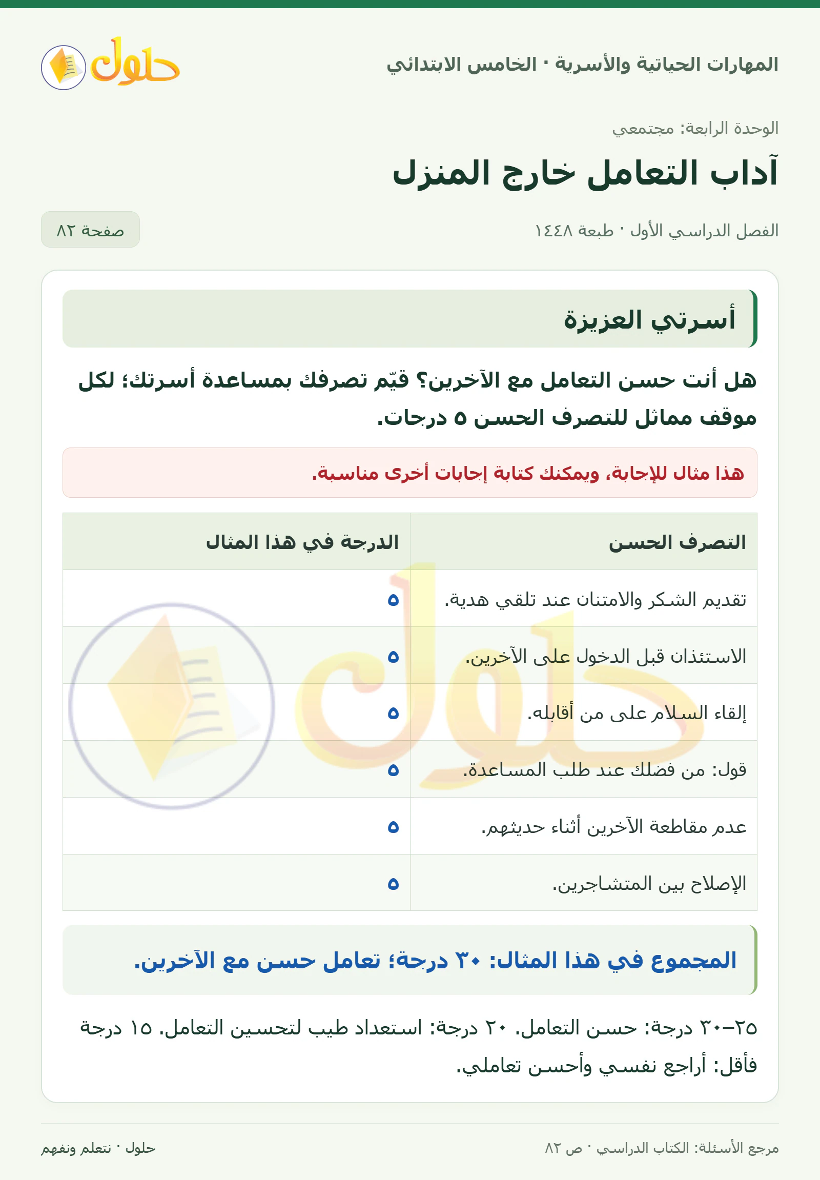 أسرتي العزيزة صفحة ٨٢