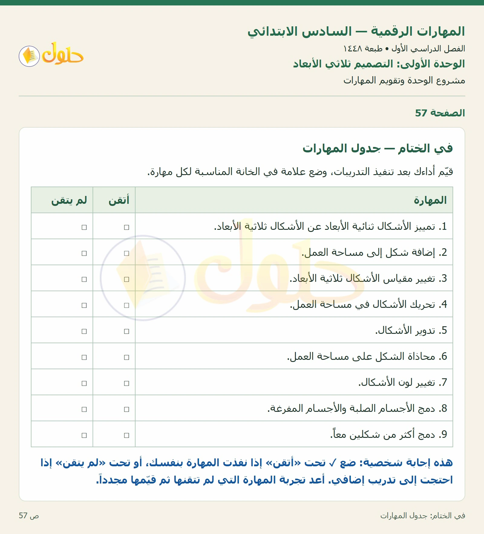 مشروع الوحدة صفحة ٥٧