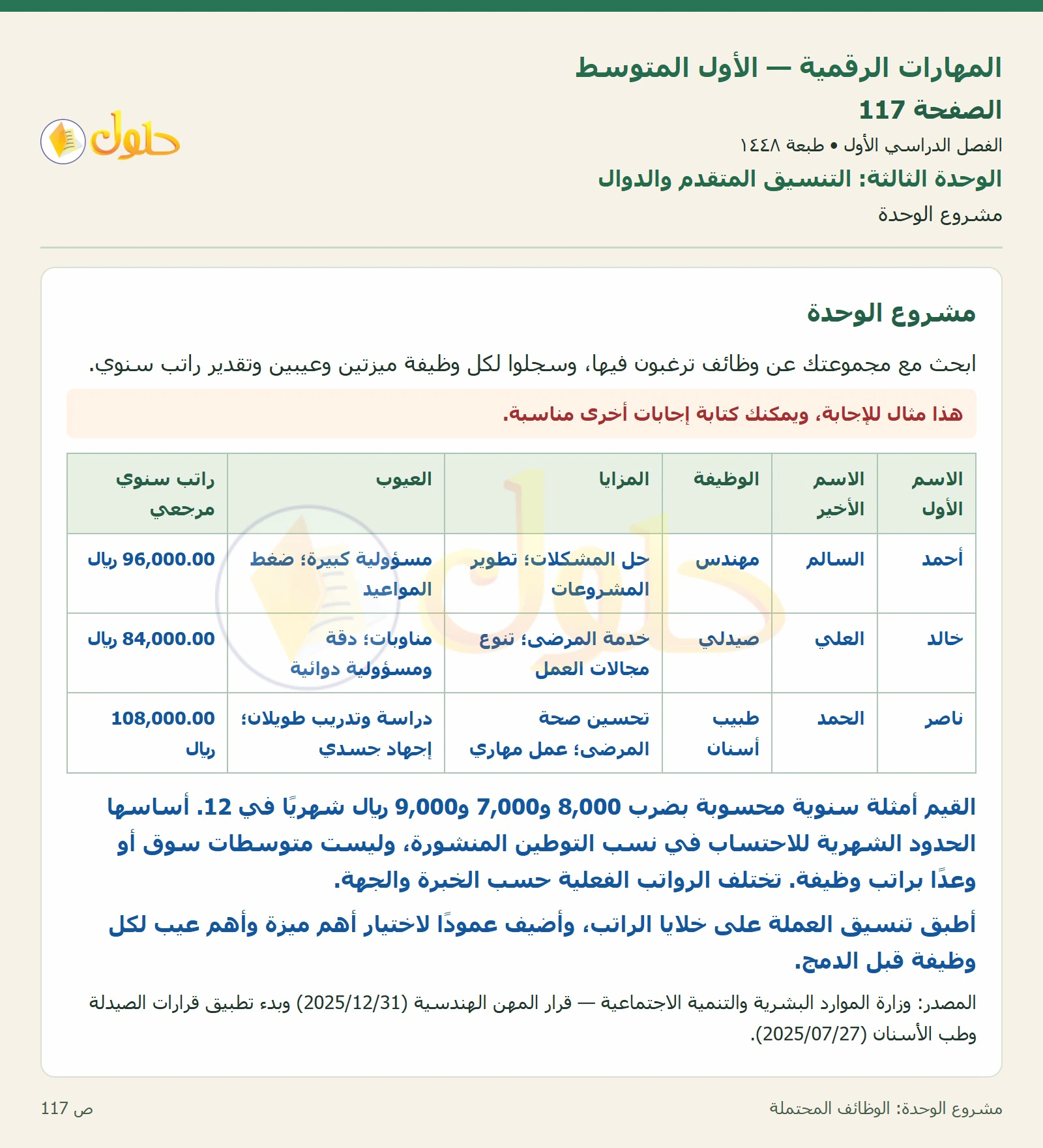 مشروع الوحدة صفحة ١١٧ — الجزء ١