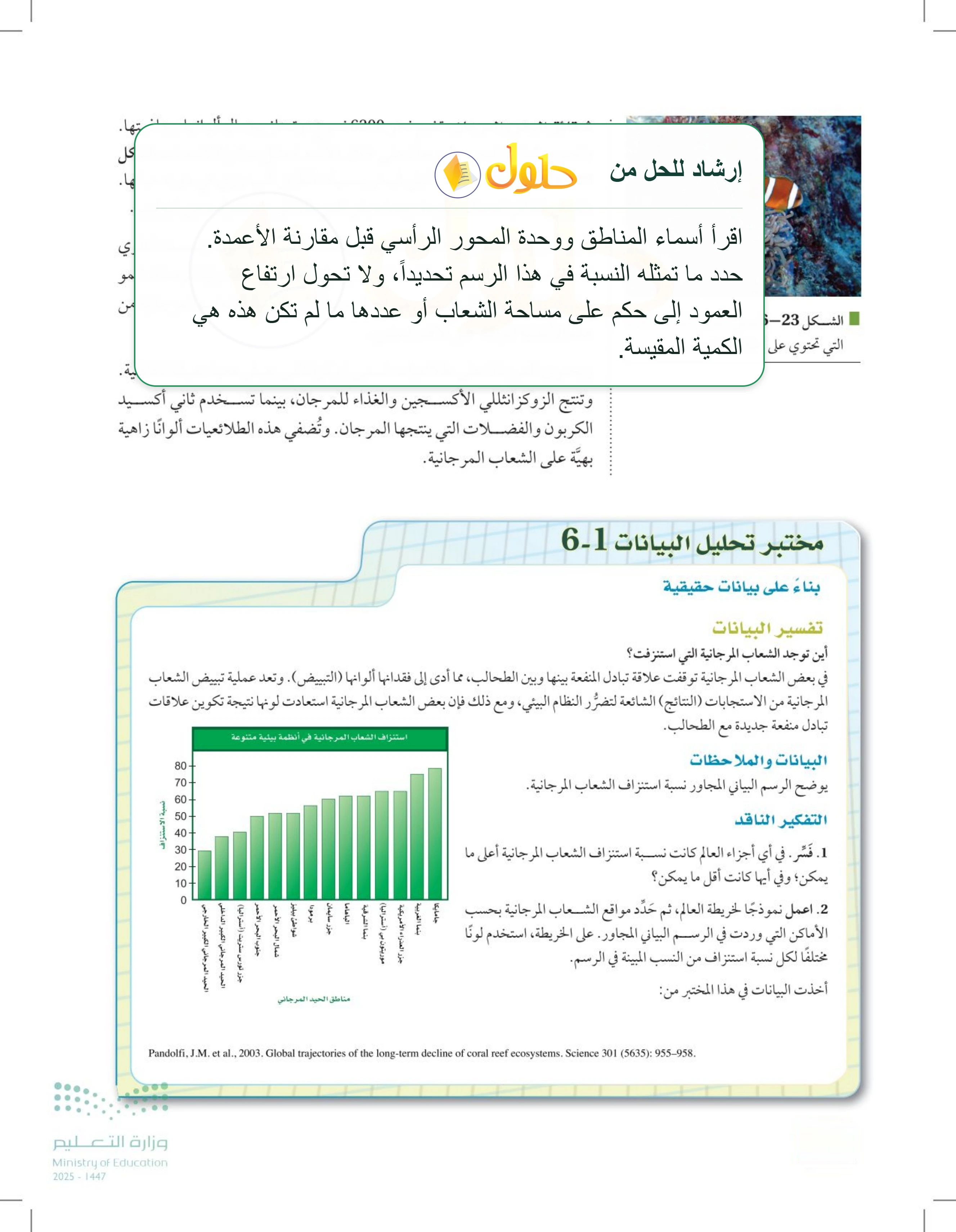 شرح وملخص درس 6-3: الإسفنجيات واللاسعات — صفحة 170