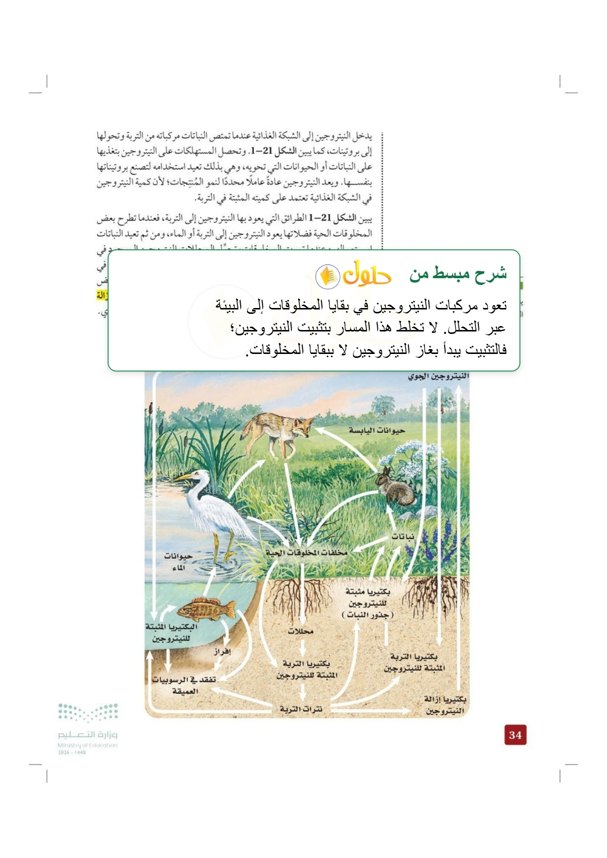 شرح وملخص علم البيئة صفحة ٣٤