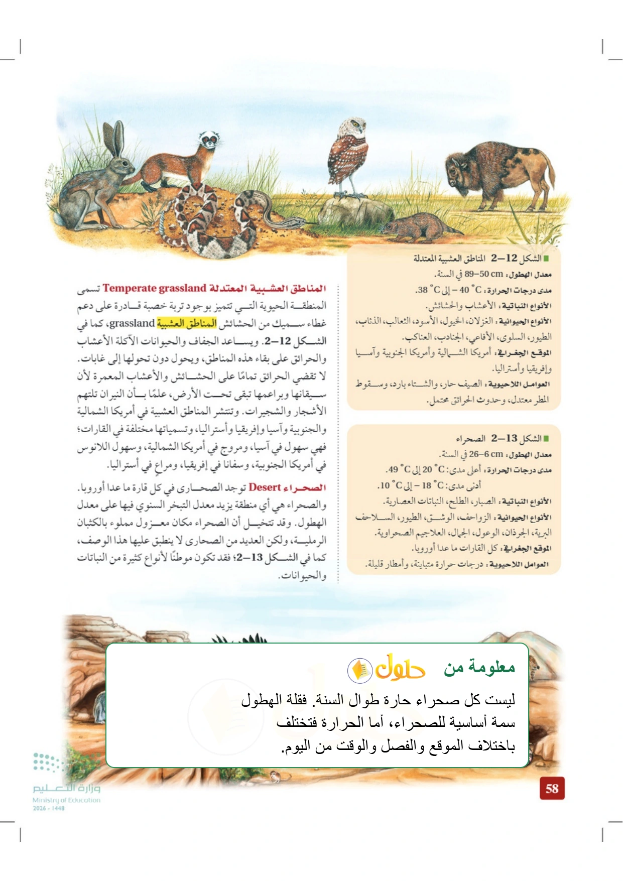 شرح وملخص علم البيئة صفحة ٥٨