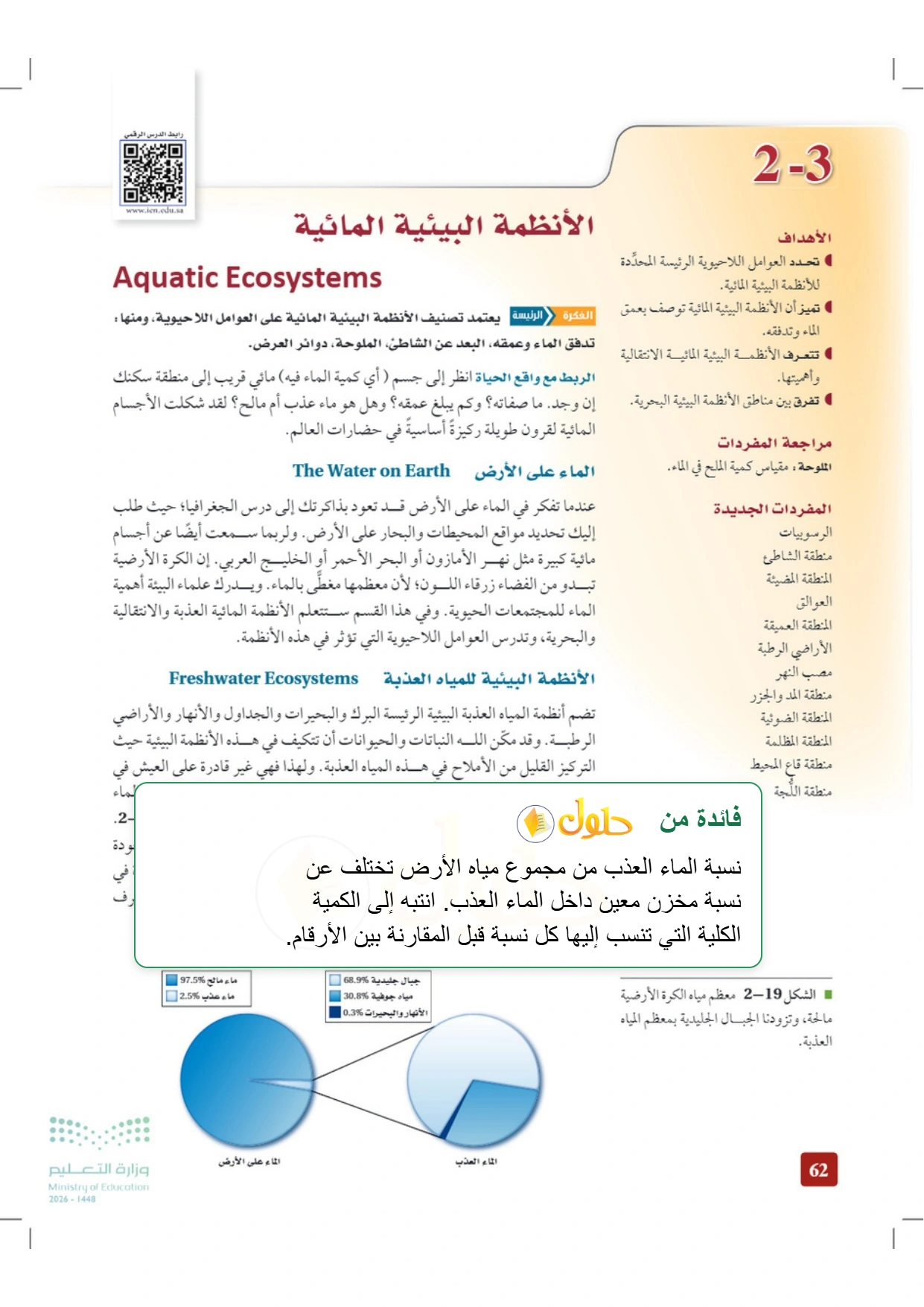 شرح وملخص علم البيئة صفحة ٦٢