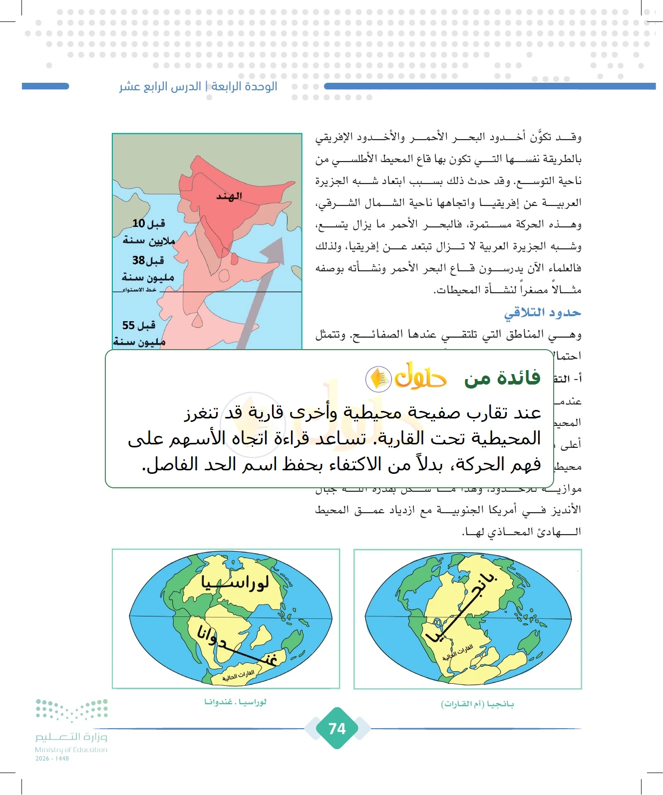شرح وملخص الجغرافيا للصف الثالث الثانوي صفحة 74