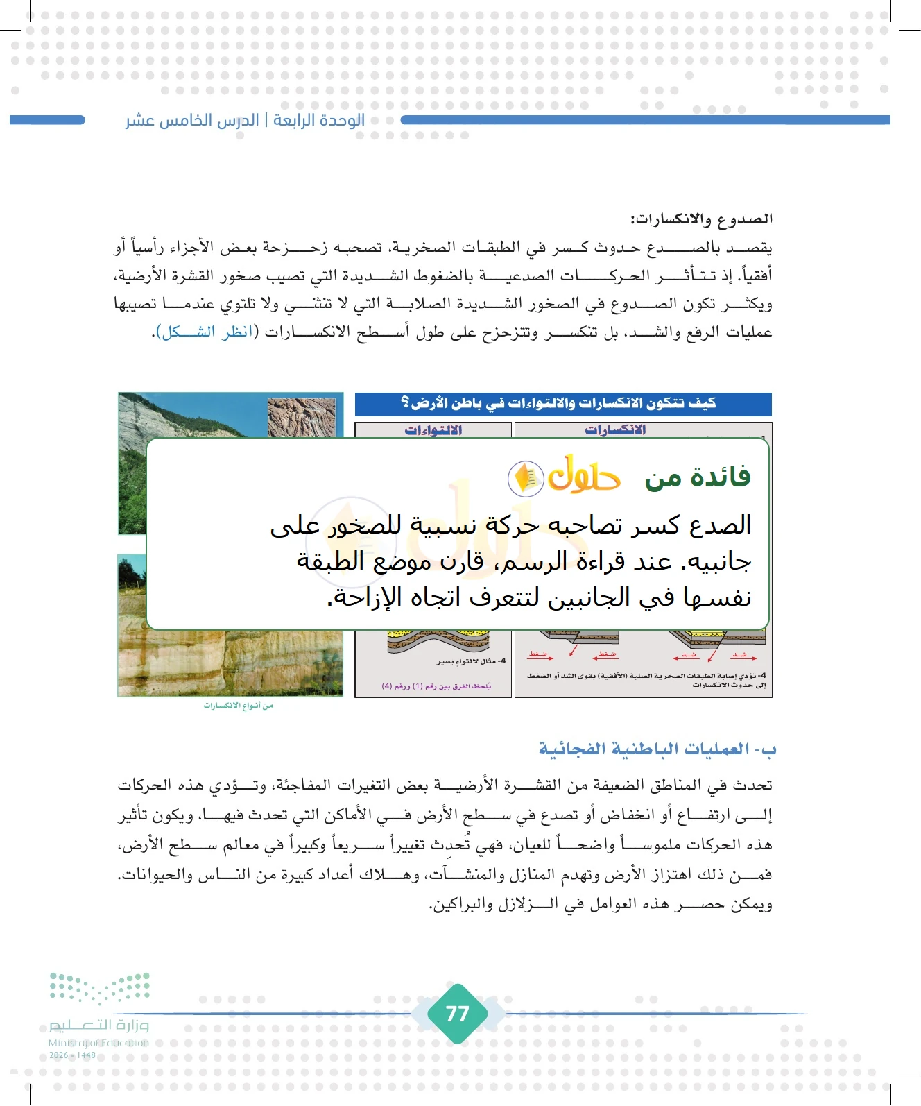 شرح وملخص الجغرافيا للصف الثالث الثانوي صفحة 77