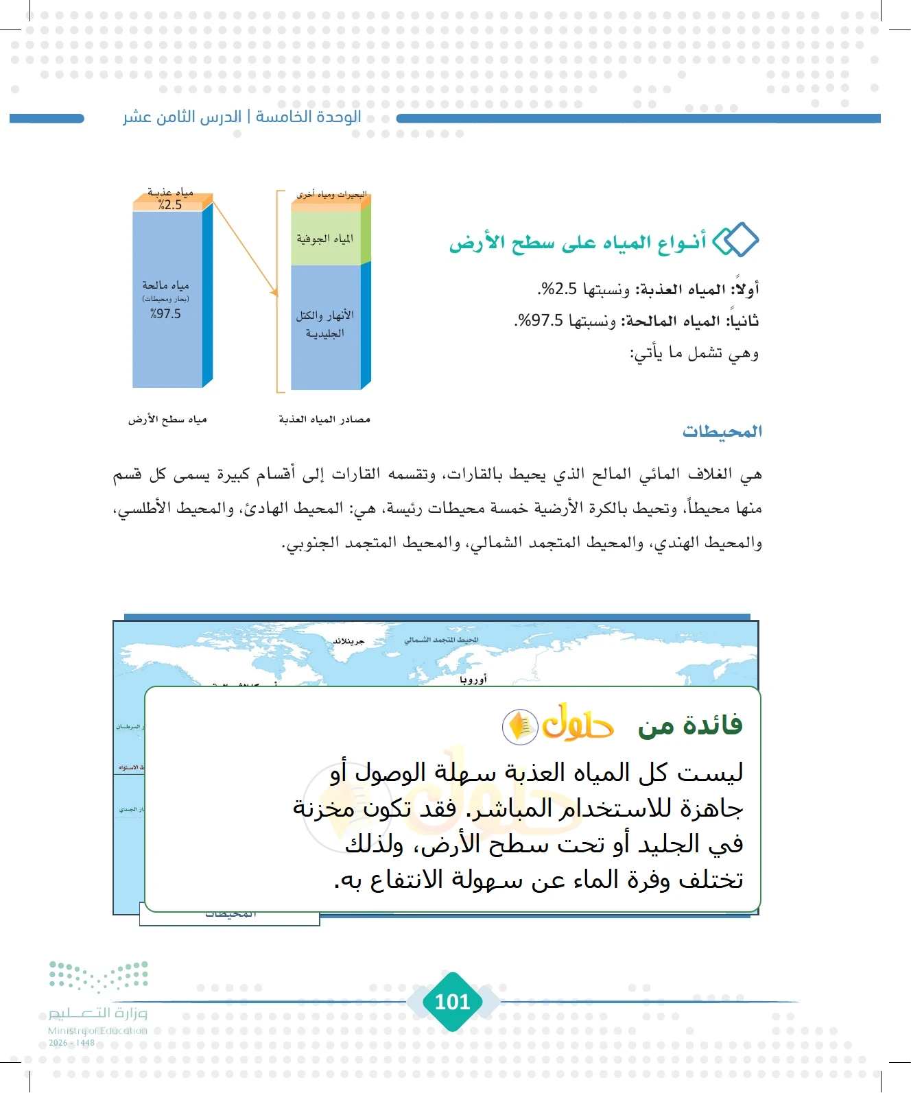 شرح وملخص الجغرافيا للصف الثالث الثانوي صفحة 101