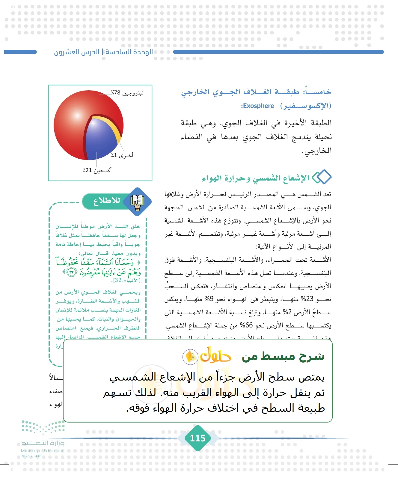 شرح وملخص الجغرافيا للصف الثالث الثانوي صفحة 115