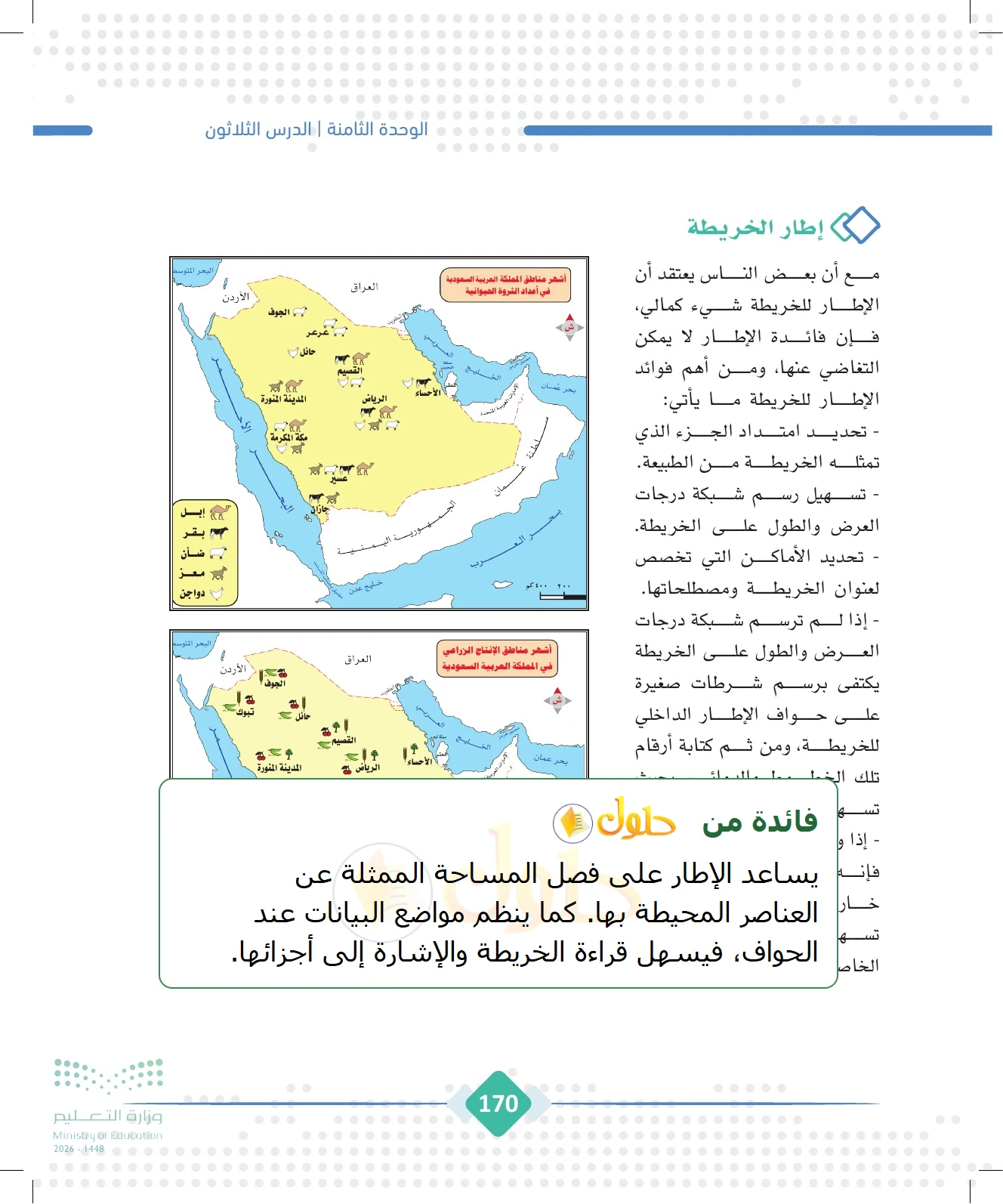 شرح وملخص الجغرافيا للصف الثالث الثانوي صفحة 170