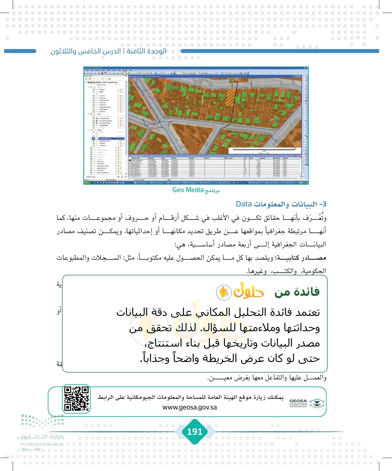 شرح وملخص الجغرافيا للصف الثالث الثانوي صفحة 191