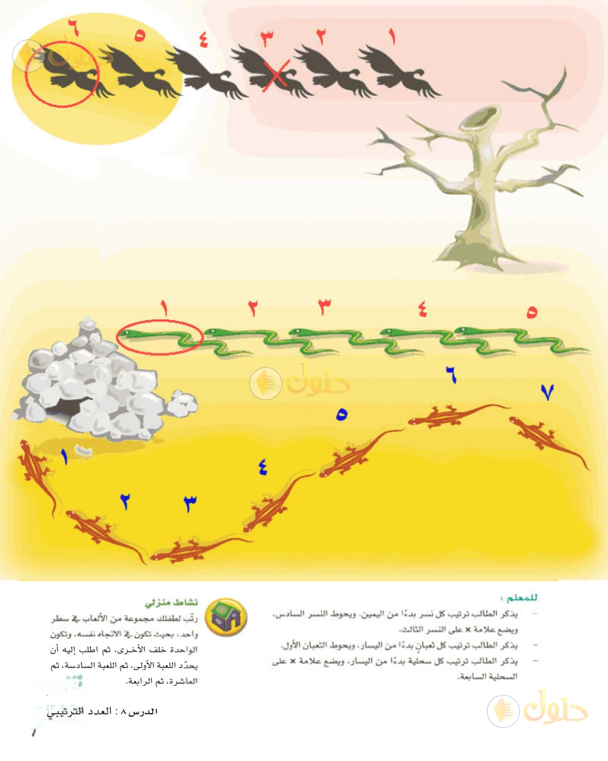 حل الرياضيات للصف الأول الابتدائي صفحة 85