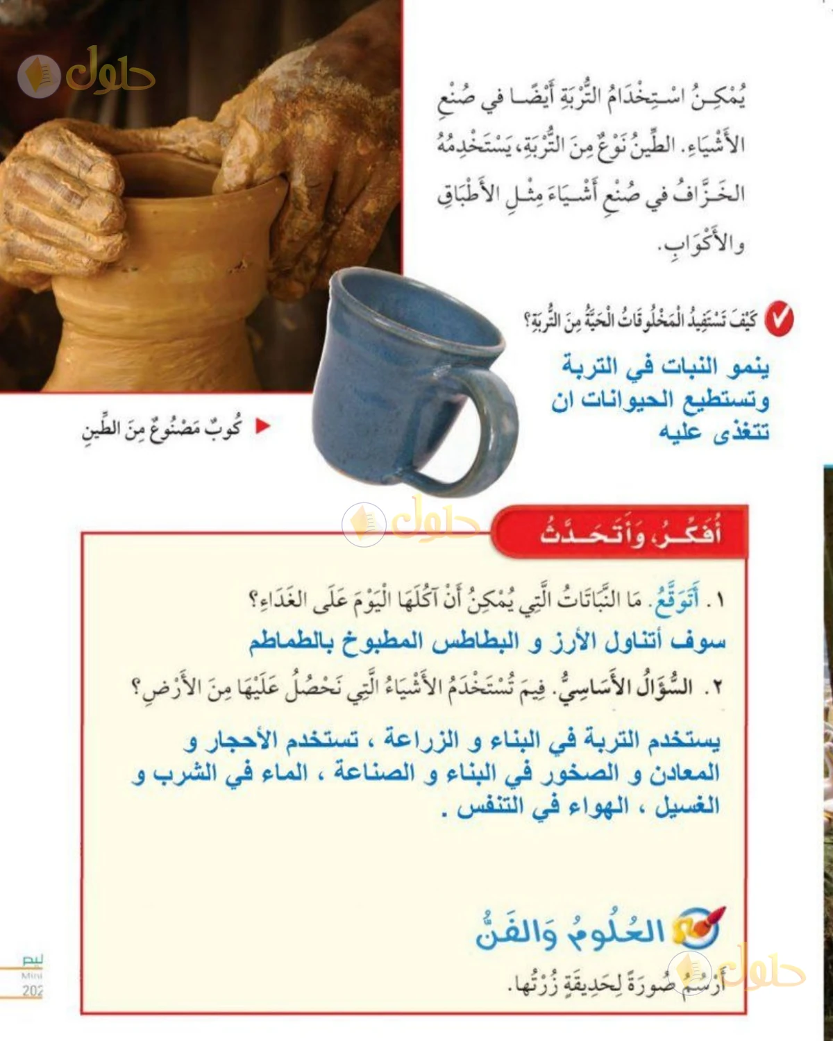 حل العلوم للصف الأول الابتدائي صفحة 93