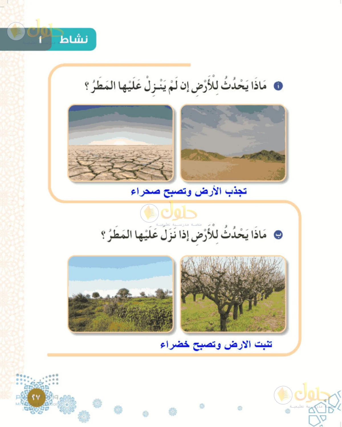 حل التوحيد للصف الأول الابتدائي صفحة 27