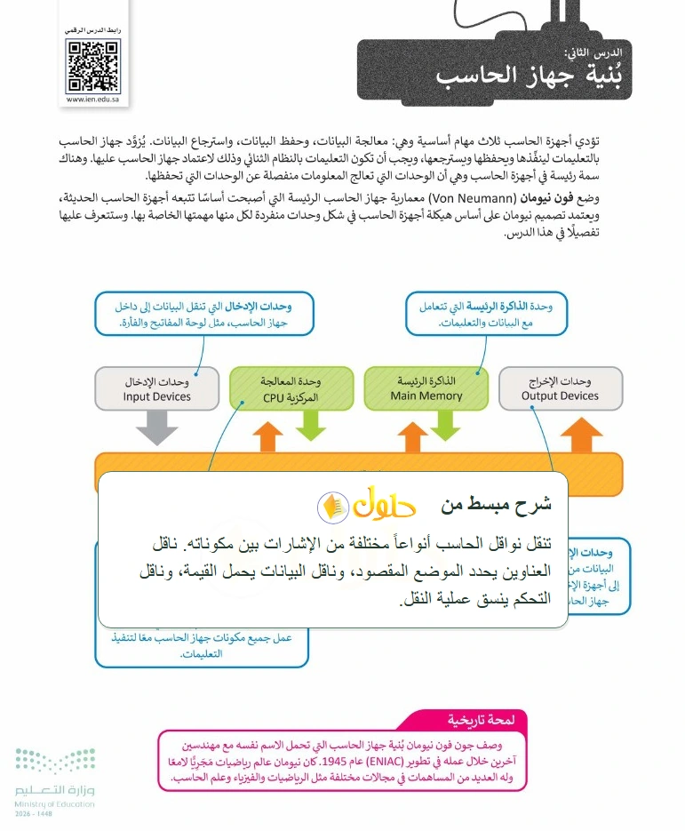 شرح وملخص التقنية الرقمية 1 للصف الأول الثانوي صفحة 26