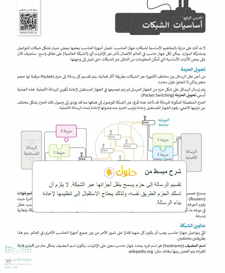 شرح وملخص التقنية الرقمية 1 للصف الأول الثانوي صفحة 47