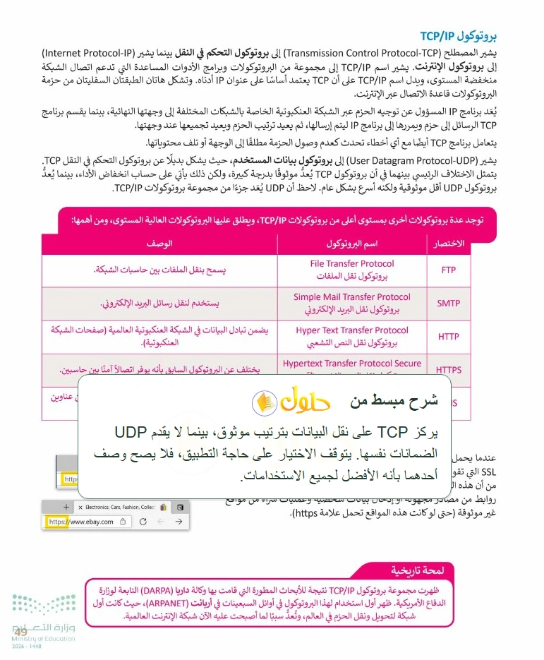 شرح وملخص التقنية الرقمية 1 للصف الأول الثانوي صفحة 49