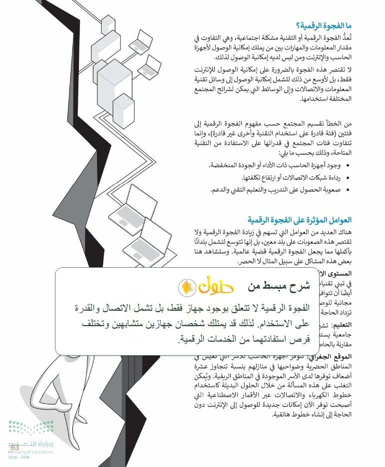 شرح وملخص التقنية الرقمية 1 للصف الأول الثانوي صفحة 63