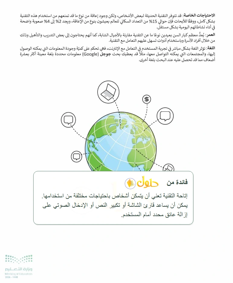 فائدة تعليمية التقنية الرقمية 1 للصف الأول الثانوي صفحة 64
