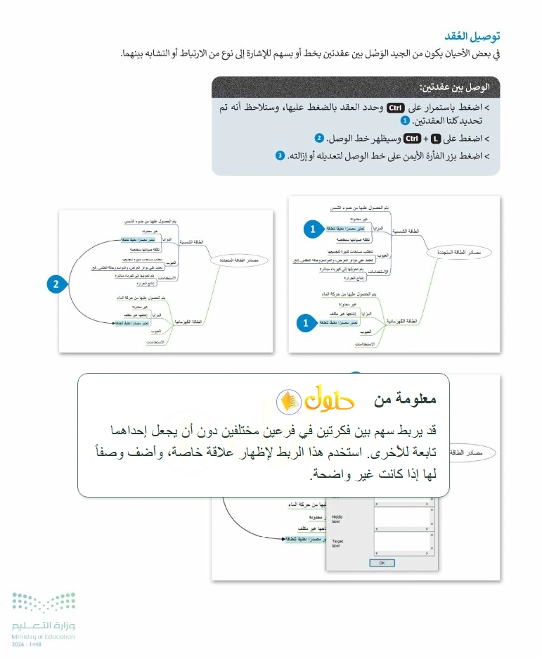 معلومة تعليمية التقنية الرقمية 1 للصف الأول الثانوي صفحة 110