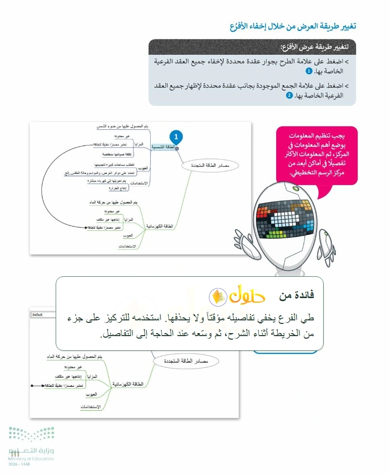 فائدة تعليمية التقنية الرقمية 1 للصف الأول الثانوي صفحة 111