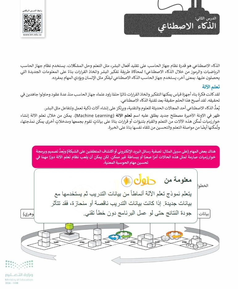 معلومة تعليمية التقنية الرقمية 1 للصف الأول الثانوي صفحة 128