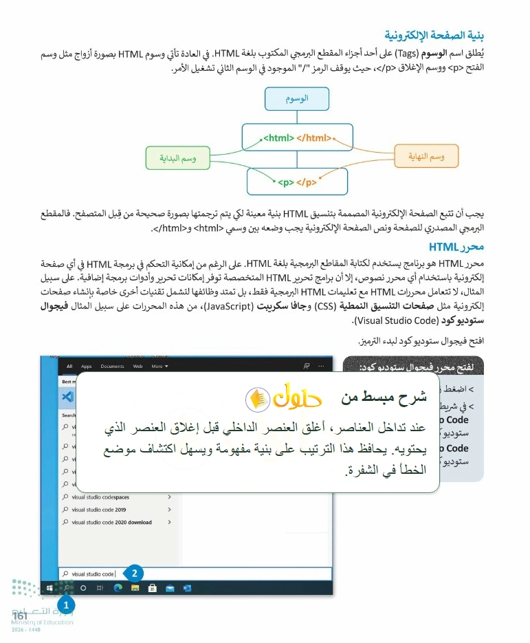 شرح وملخص التقنية الرقمية 1 للصف الأول الثانوي صفحة 161