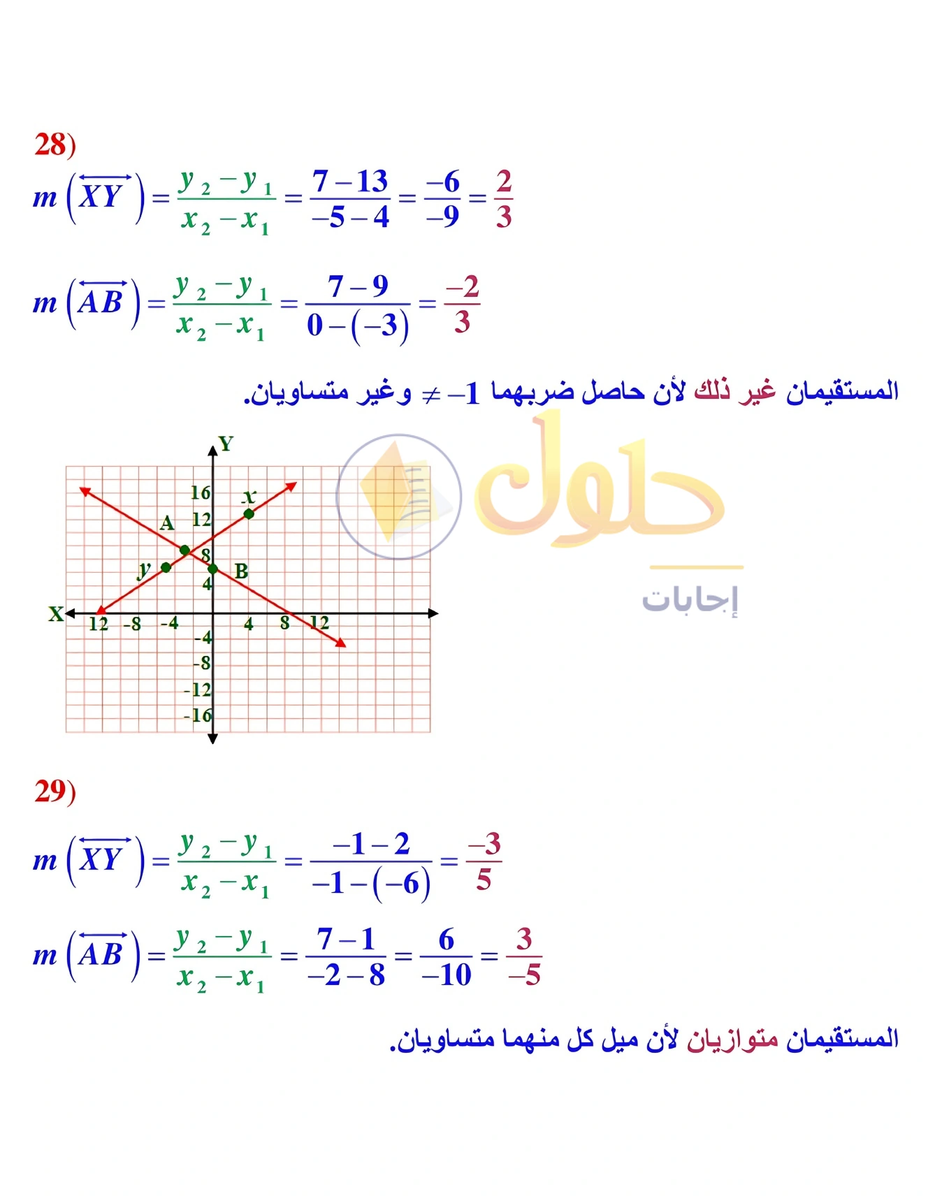 حل مراجعة واختبار الفصل ٢ في صفحة ١٣٧