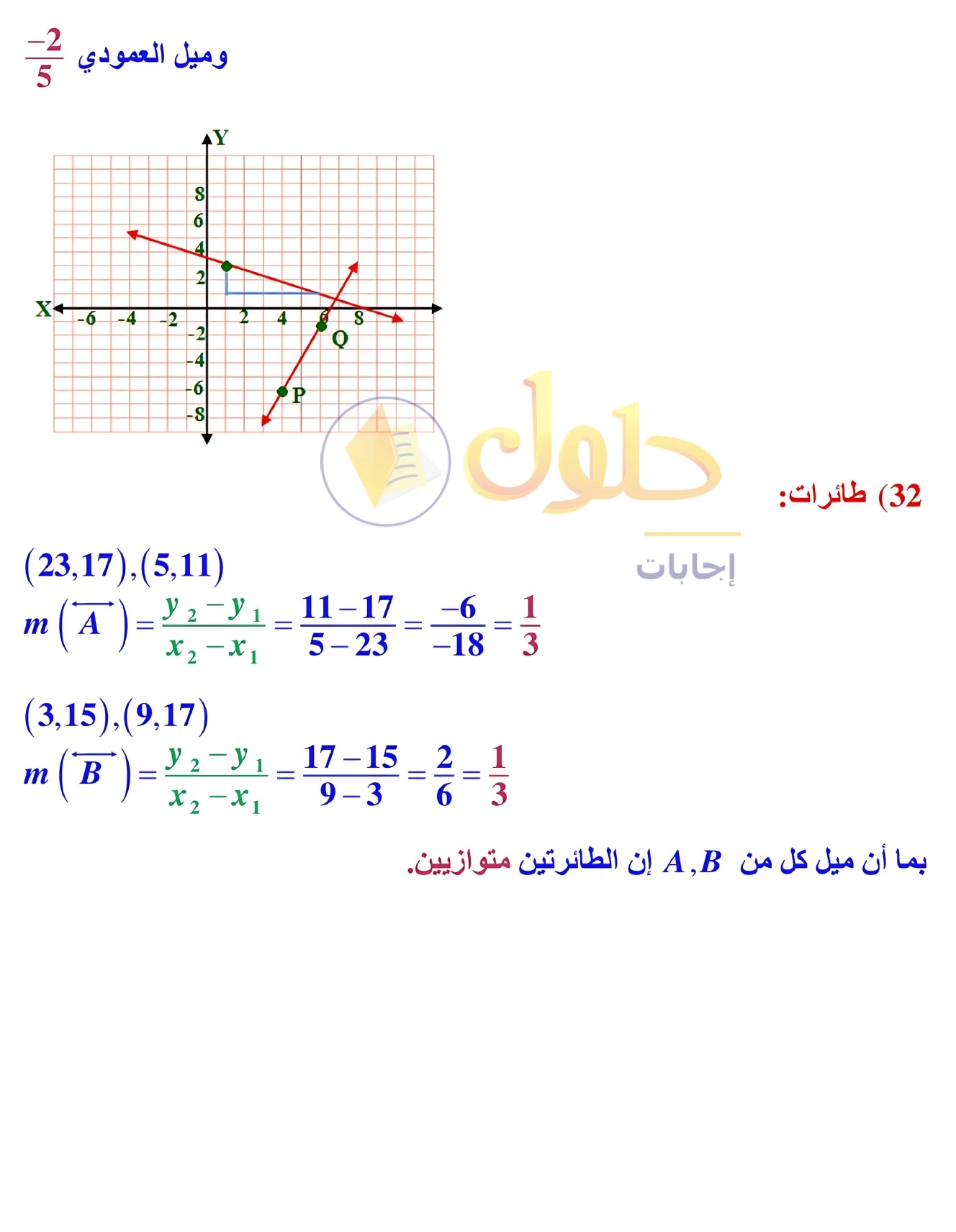 حل مراجعة واختبار الفصل ٢ في صفحة ١٣٧