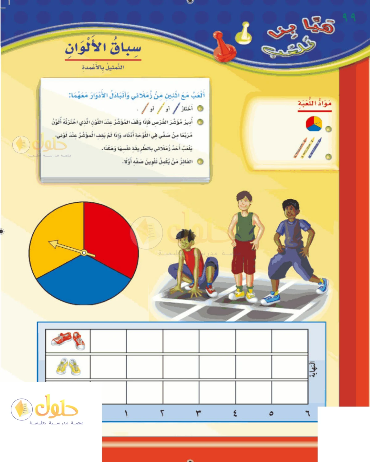 حل الرياضيات للصف 2 الابتدائي صفحة 99