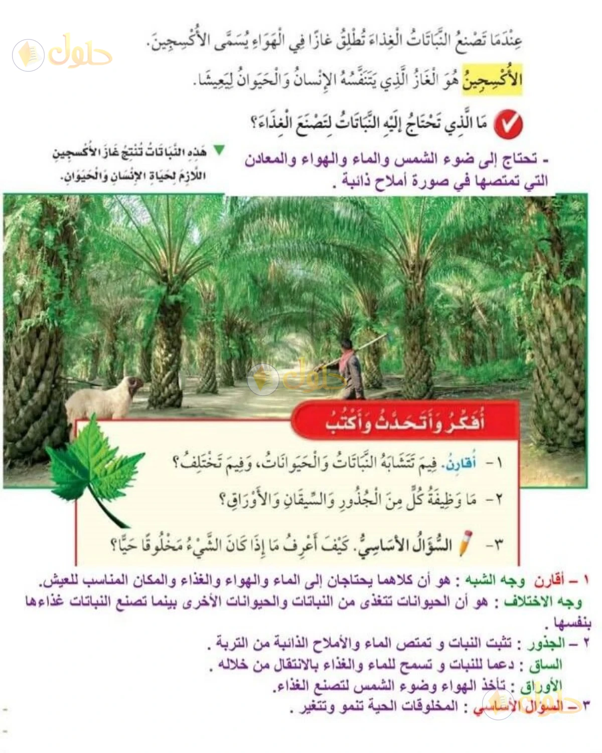 حل العلوم للصف الثاني الابتدائي صفحة 35