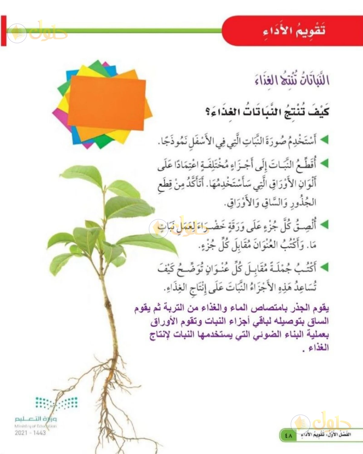حل العلوم للصف الثاني الابتدائي صفحة 48