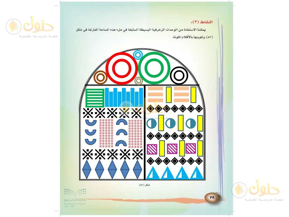 حل التربية الفنية للصف الثالث الابتدائي صفحة 38