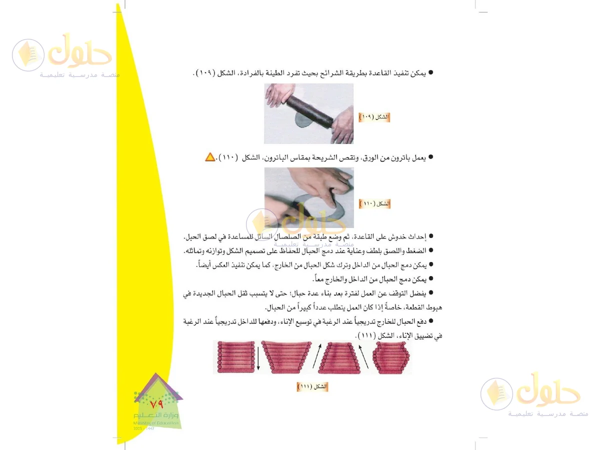 حل التربية الفنية للصف الرابع الابتدائي صفحة 79