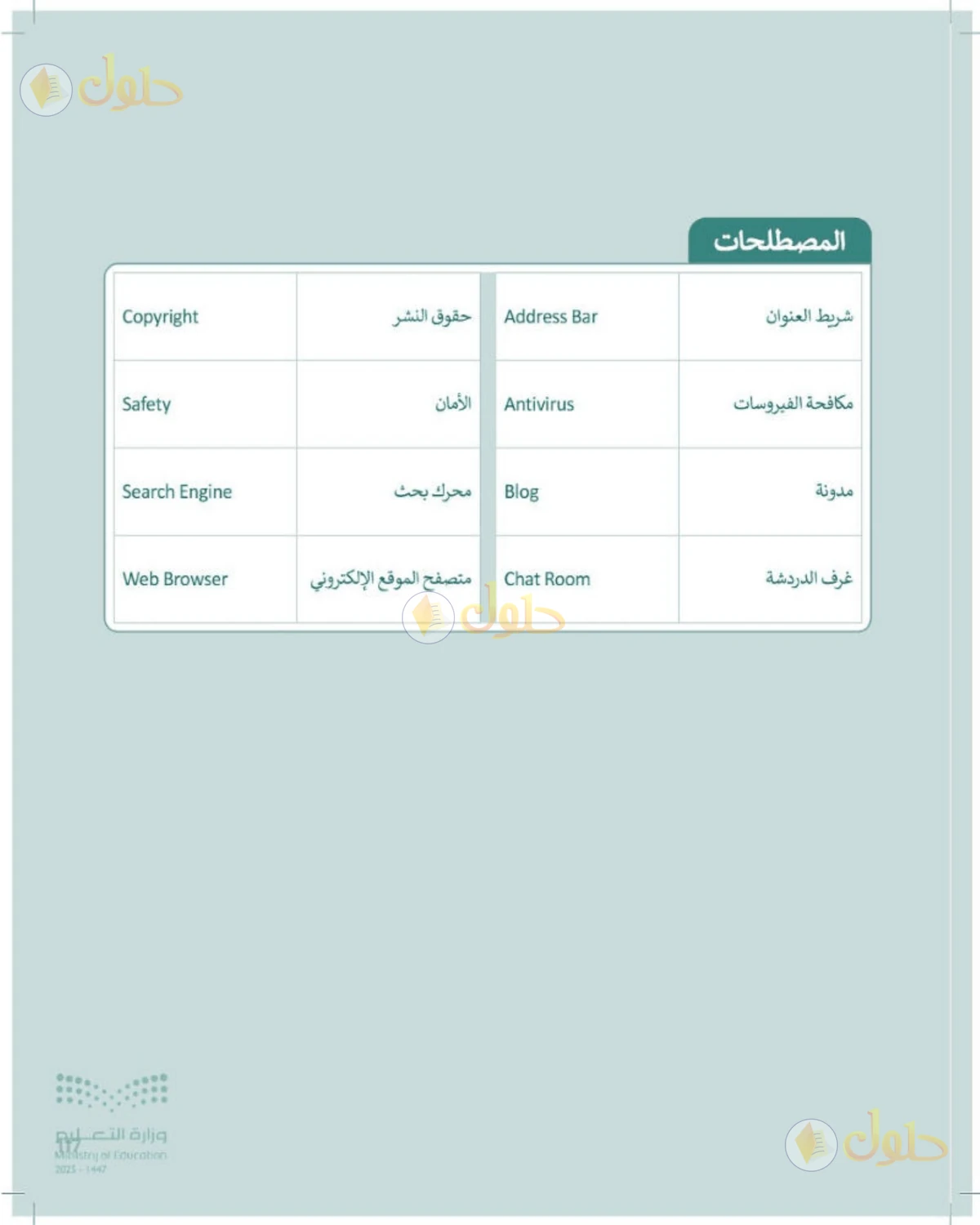 حل المهارات الرقمية للصف الرابع الابتدائي صفحة 117