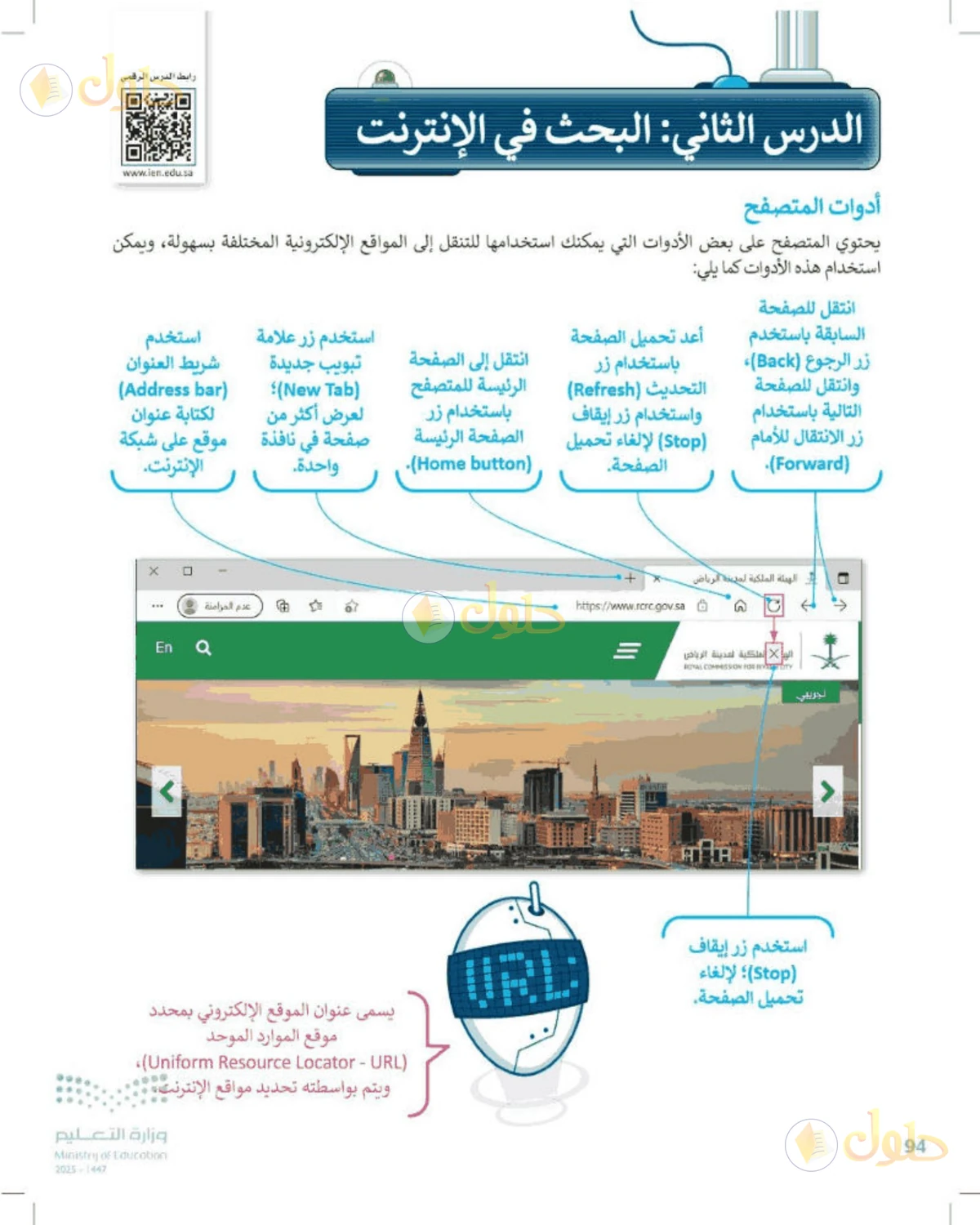حل المهارات الرقمية للصف الرابع الابتدائي صفحة 94