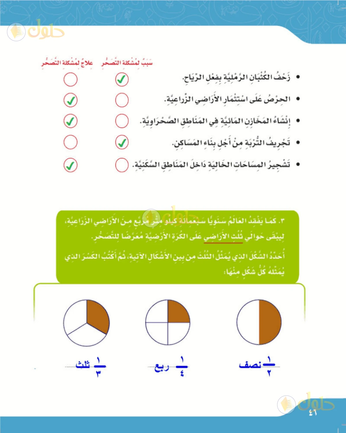 حل لغتي الصف الرابع الابتدائي صفحة 46