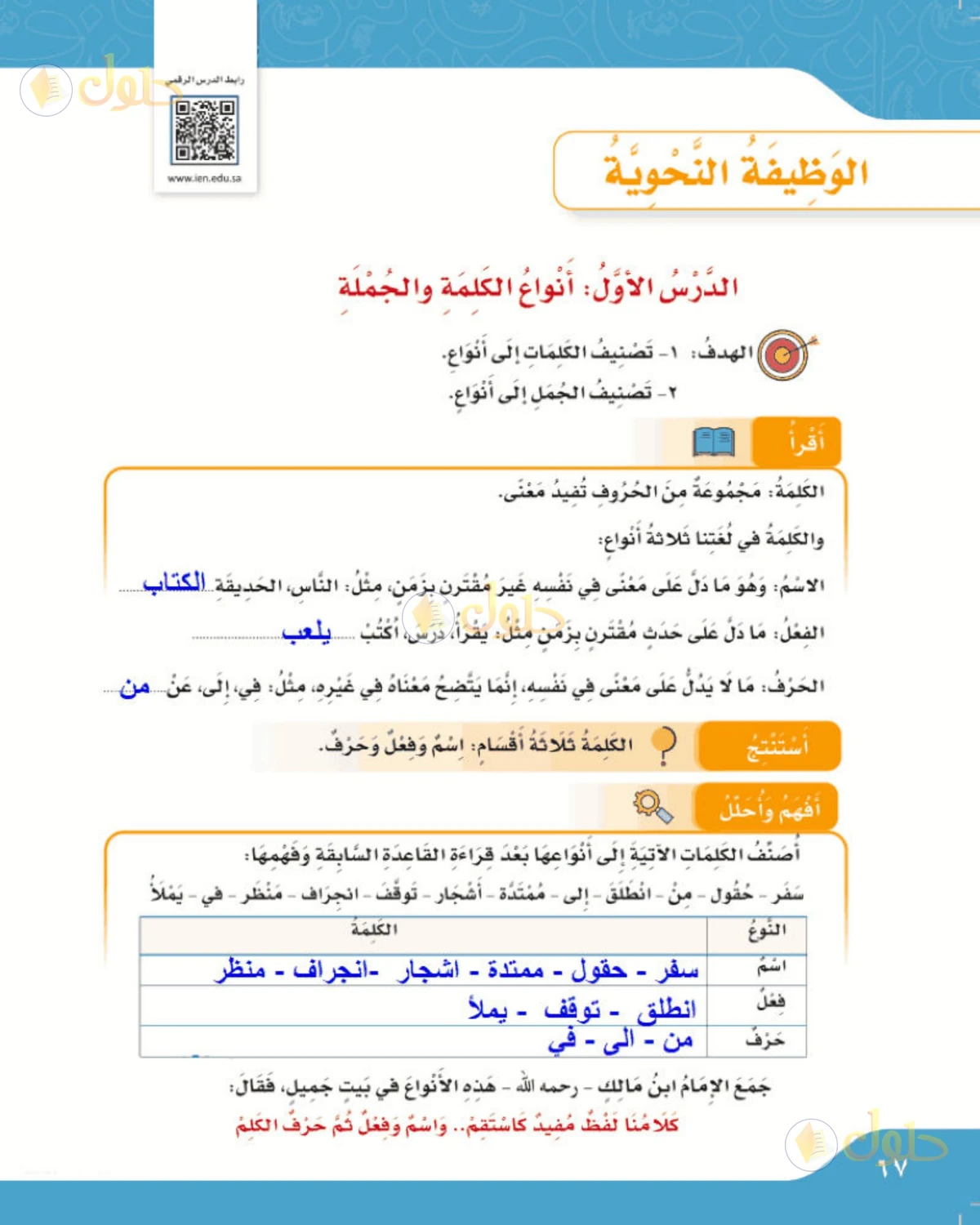 حل لغتي الصف الرابع الابتدائي صفحة 67