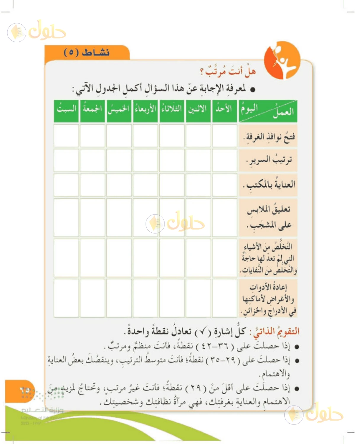 حل المهارات الحياتية والأسرية للصف الرابع الابتدائي صفحة 65