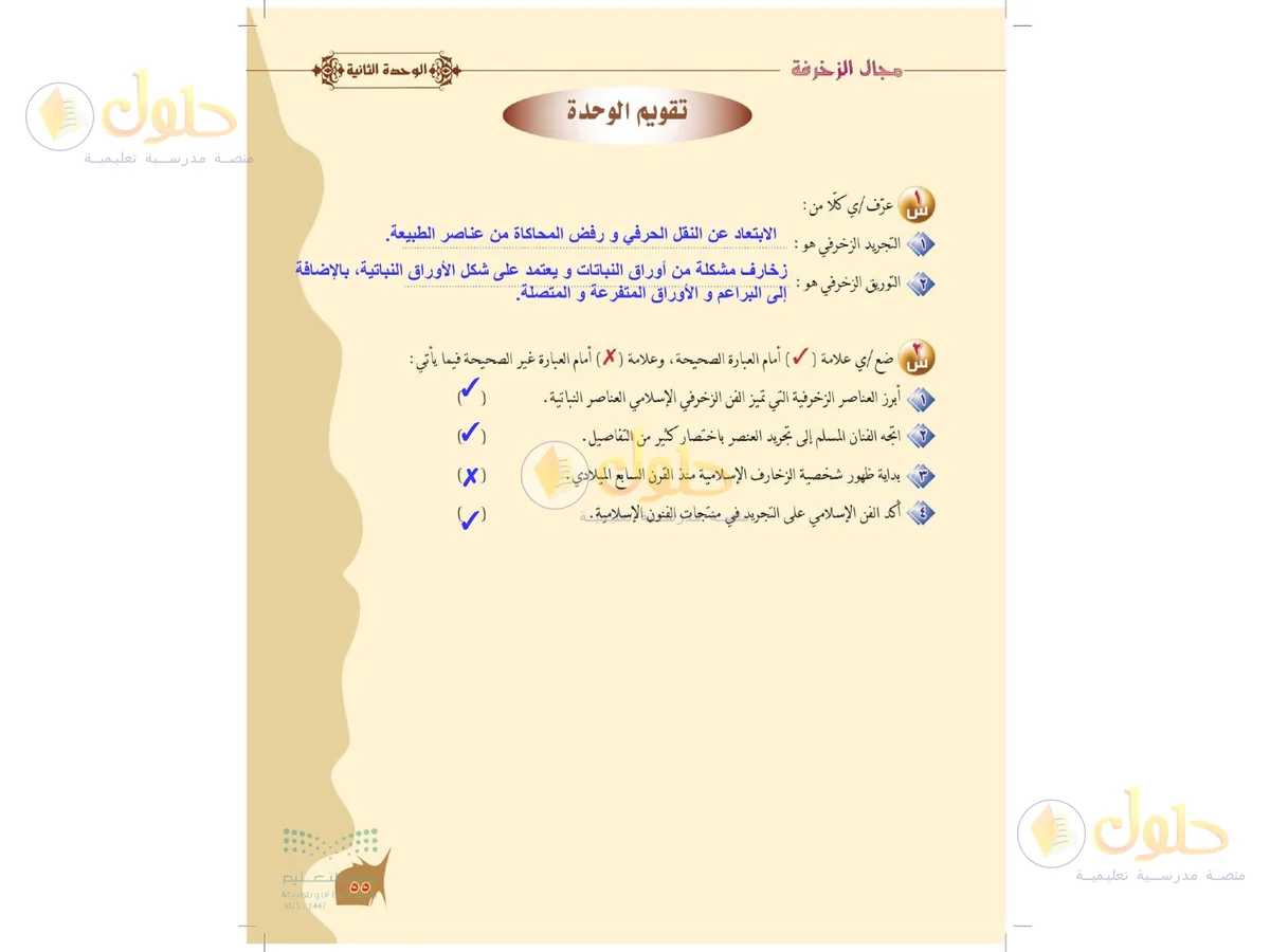 حل التربية الفنية للصف الخامس الابتدائي صفحة 55