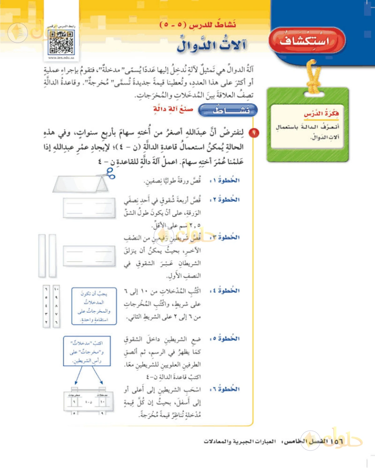 حل رياضيات الصف الخامس الابتدائي صفحة 156 الجزء 1