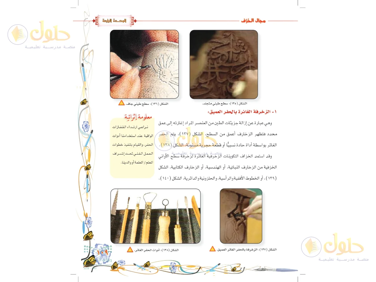 حل التربية الفنية للصف السادس الابتدائي صفحة 109