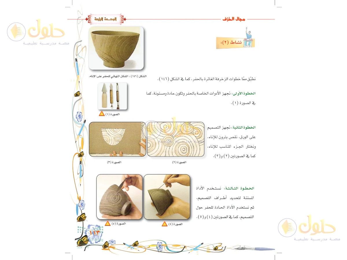 حل التربية الفنية للصف السادس الابتدائي صفحة 113