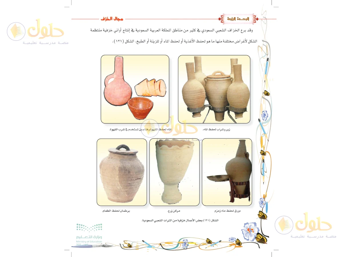 حل التربية الفنية للصف السادس الابتدائي صفحة 96