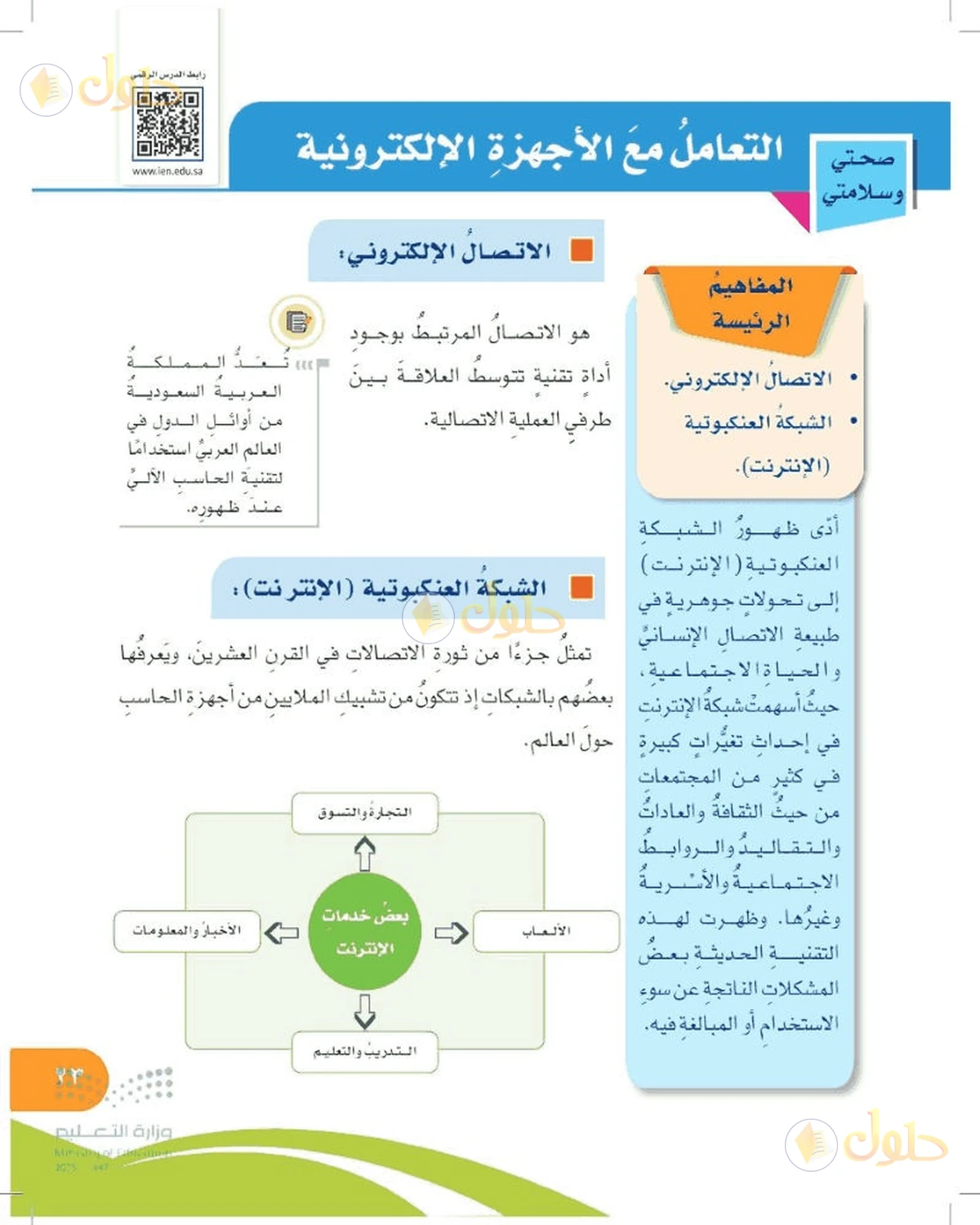 حل المهارات الحياتية والأسرية للصف السادس الابتدائي صفحة 23