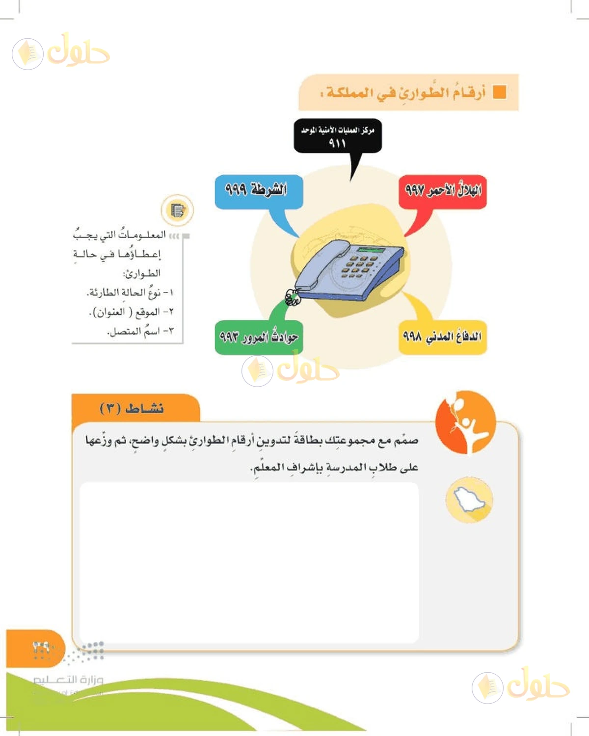 حل المهارات الحياتية والأسرية للصف السادس الابتدائي صفحة 39