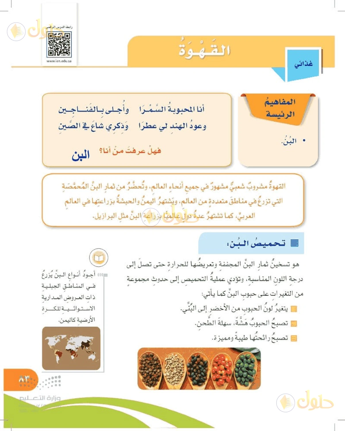 حل المهارات الحياتية والأسرية للصف السادس الابتدائي صفحة 83