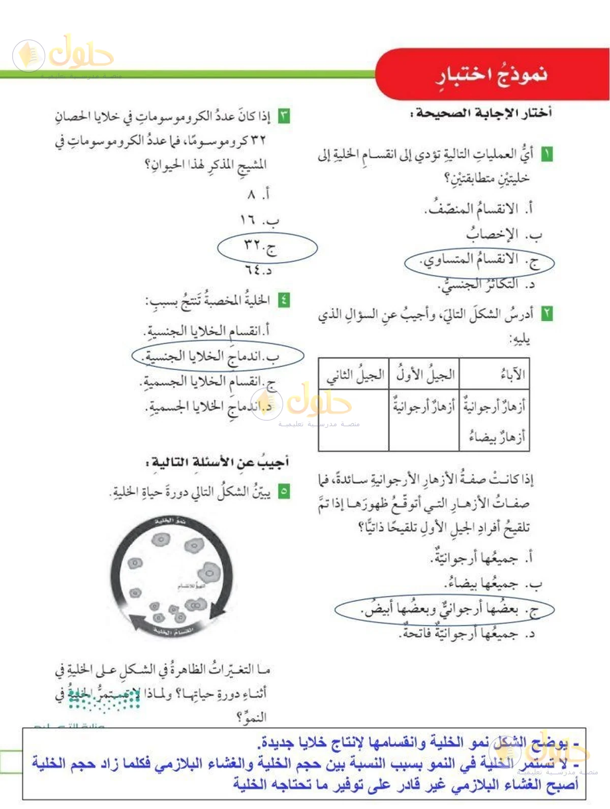 حل العلوم للصف السادس الابتدائي صفحة 73