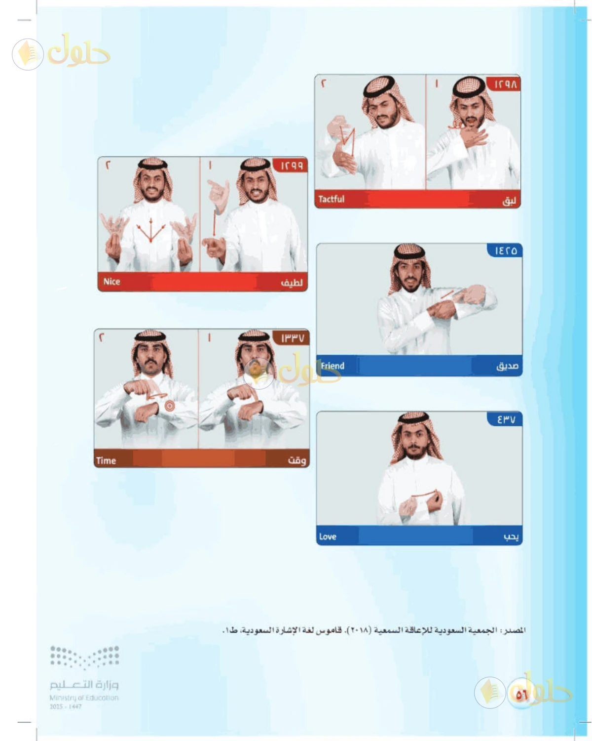 حل المهارات الحياتية والأسرية للصف الأول المتوسط صفحة 56